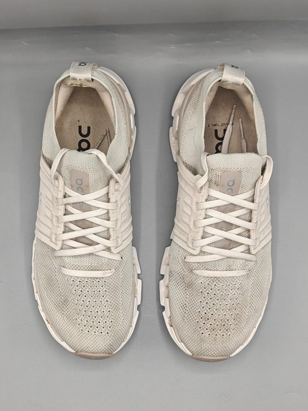 ON CLOUDSWIFT 3 RUNNING SHOES WOMEN'S SIZE 9.5 PEARL FOG 3WD10451020 pre-owned - Picture 6 of 13